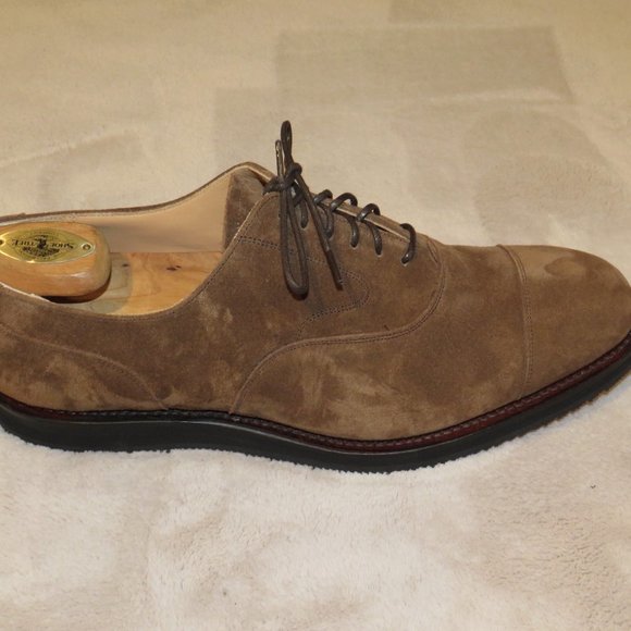 Church\'s Lancaster Wedge Brown Suede Captoe Oxford 100 Last US 9.5F NWB main image 11